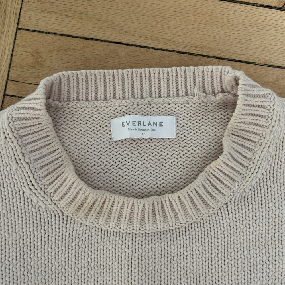 Everlane Off-White Textured Sweater